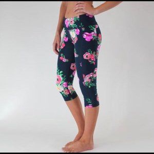 Senita leggings- crop, size medium “bloom”